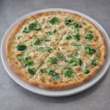 Chicken Broccoli Alfredo Pizza