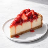 New York Style Strawberry Cheesecake
