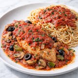 Chicken Cacciatore with Side Pasta