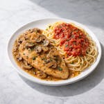 Chicken Marsala with Side Pasta