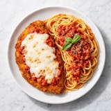 Chicken Parmesan with Side Pasta