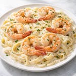Fettuccine Alfredo with Jumbo Shrimp