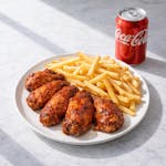 5 Wings, Fries & Soda Can Lunch