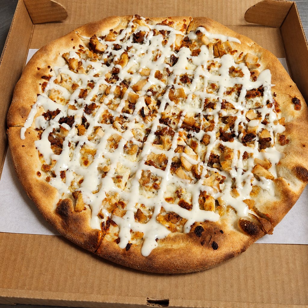 6. Chicken Bacon Ranch Pizza