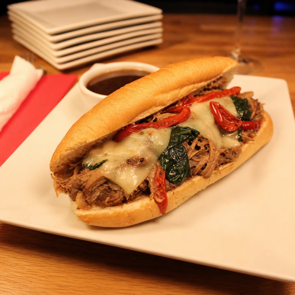 Slow Roasted Pork Philly