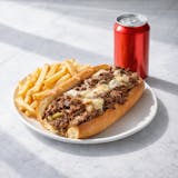 Cheesesteak Combo with Fries & Can of Soda Special 