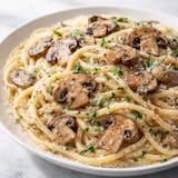 Spaghetti with Mushroom Sauce 