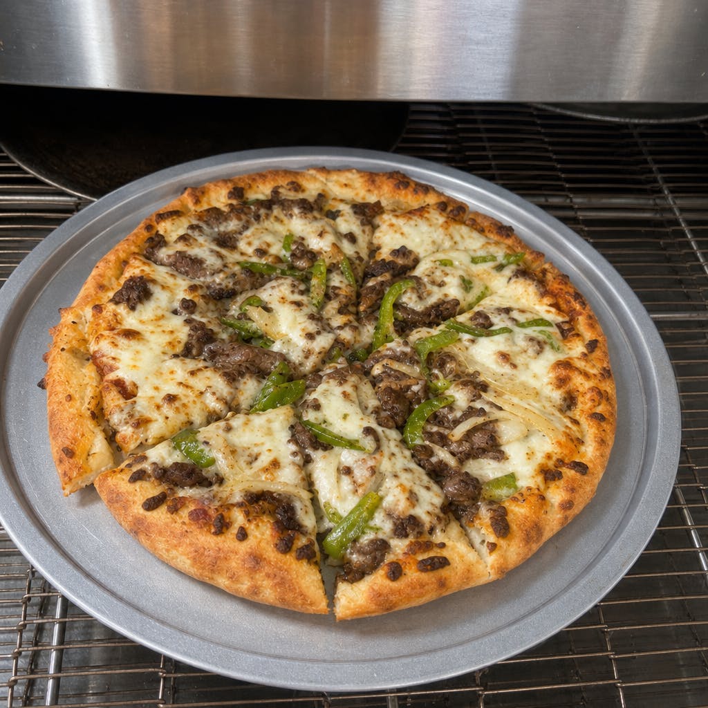 Philly Cheesesteak White Pizza