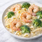 Shrimp Broccoli Alfredo Lunch