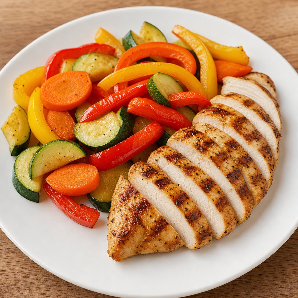 Grilled Chicken with Vegetables