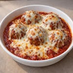 Meatball Plate with Cheese