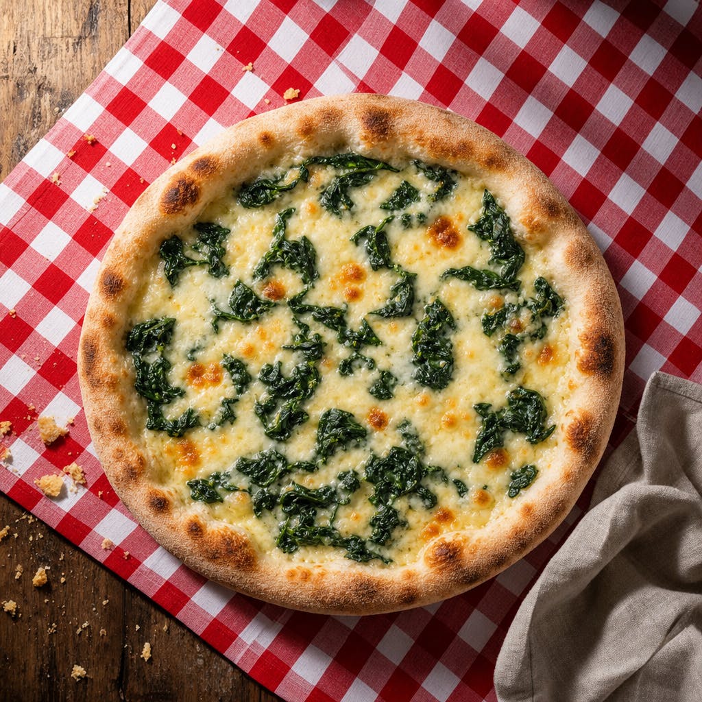  White Pizza with Spnach