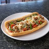 Sausage Sub with Peppers & Cheese